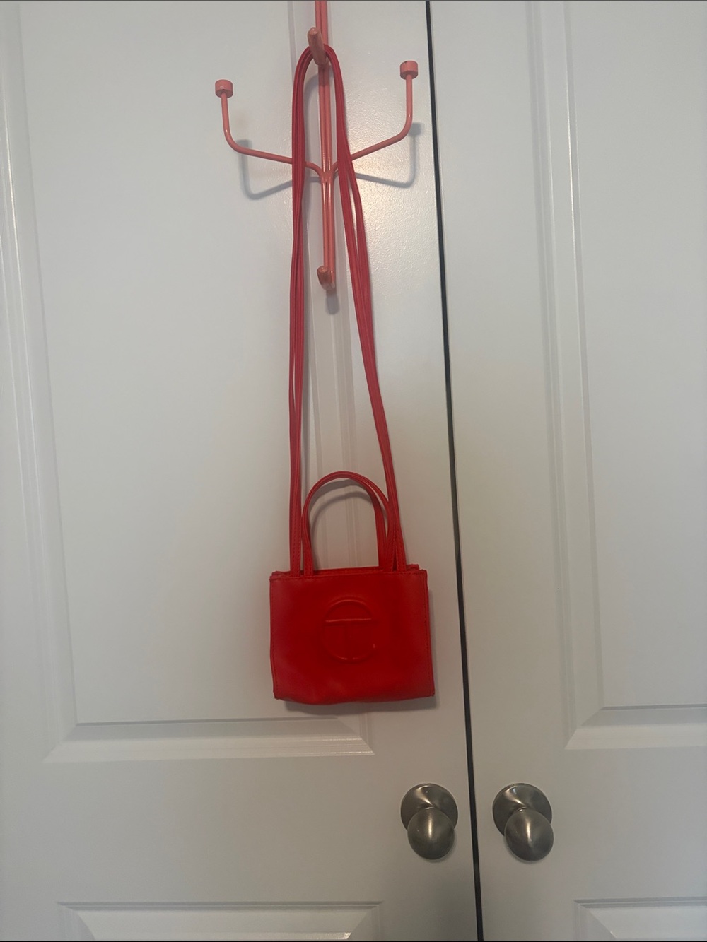Small Telfar Red Crossbody Tote Bag - Women